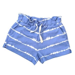NWOT Tex Girls Blue and White Stripe Shorts Cotton Size 5-6